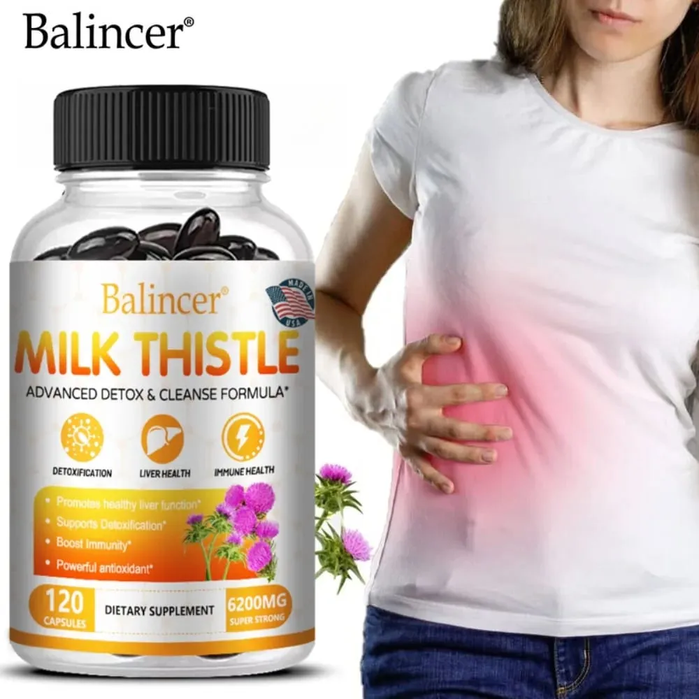 Milk Thistle with Dandelion Root - for Kidney & Liver Health Liver Detox and Cleanse Promotes Skin and Digestive Health — image 2