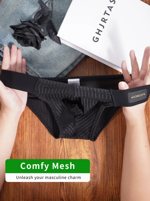 1/2/3PCS New Men's Premium Mercerized Cotton Briefs Ultra‑Thin Breathable Silky Soft Fitness Gym Daily Wear Men Underwear