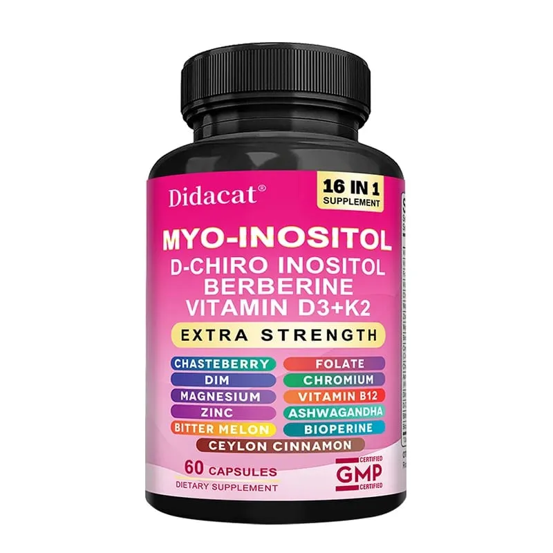 Inositol and D-Chiro-Inositol Vitamin D3+K2 Capsules Support Women's Health Balance Heart Health Promote Skin and Hair Health — image 8