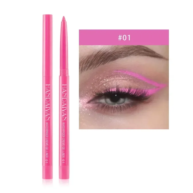 1PC Glitter Shine Eyeliner Gel Pencil Sexy Colorful Long-Lasting Shimmer Makeup Matte Colored Eye Liner Cream Pen Cosmetic Tool — image 8
