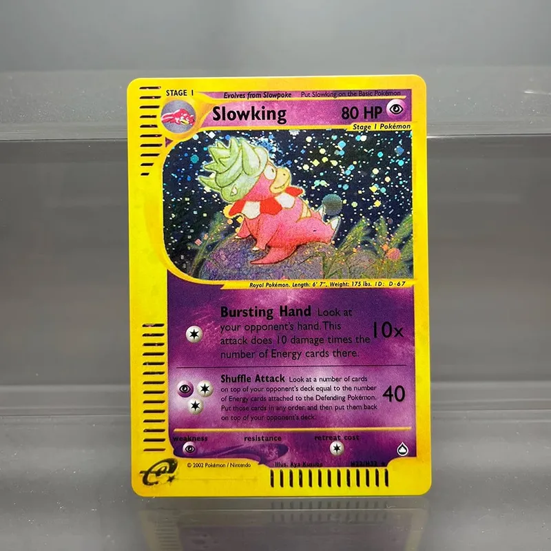 PKM 카드 Steelix Alakazam Scizor 싱글 호일 카드 Raichu Slowking 게임 컬렉션 카드 PTCG 프록시 카드 Aquapolis 시리즈