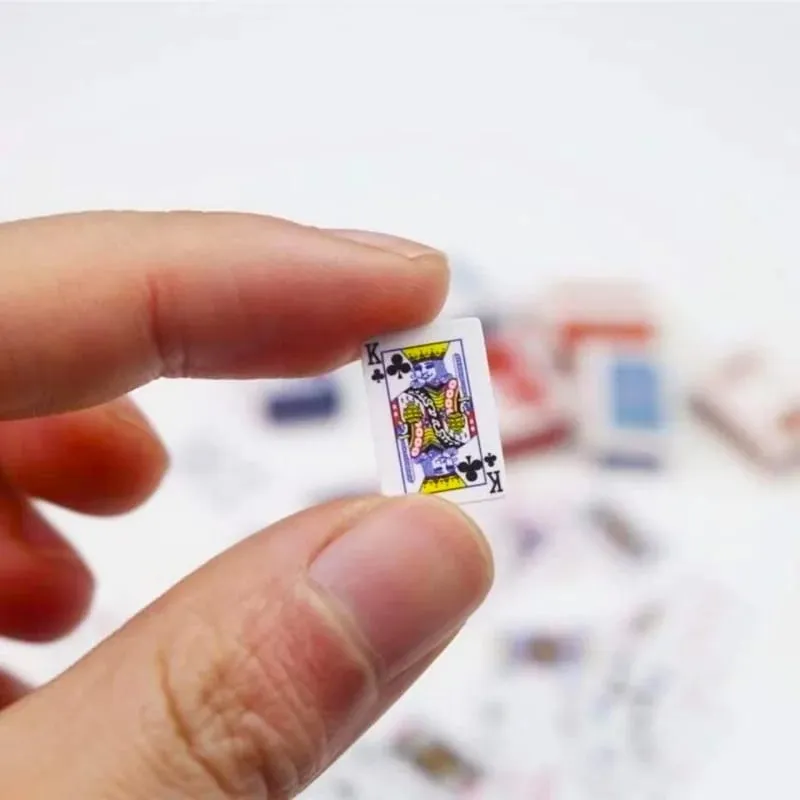 10Pcs Mini Fingertip Playing Cards Portable Outdoor Travel Set - Super Party Game for Gatherings Ideal Small Card Game Toy — image 5