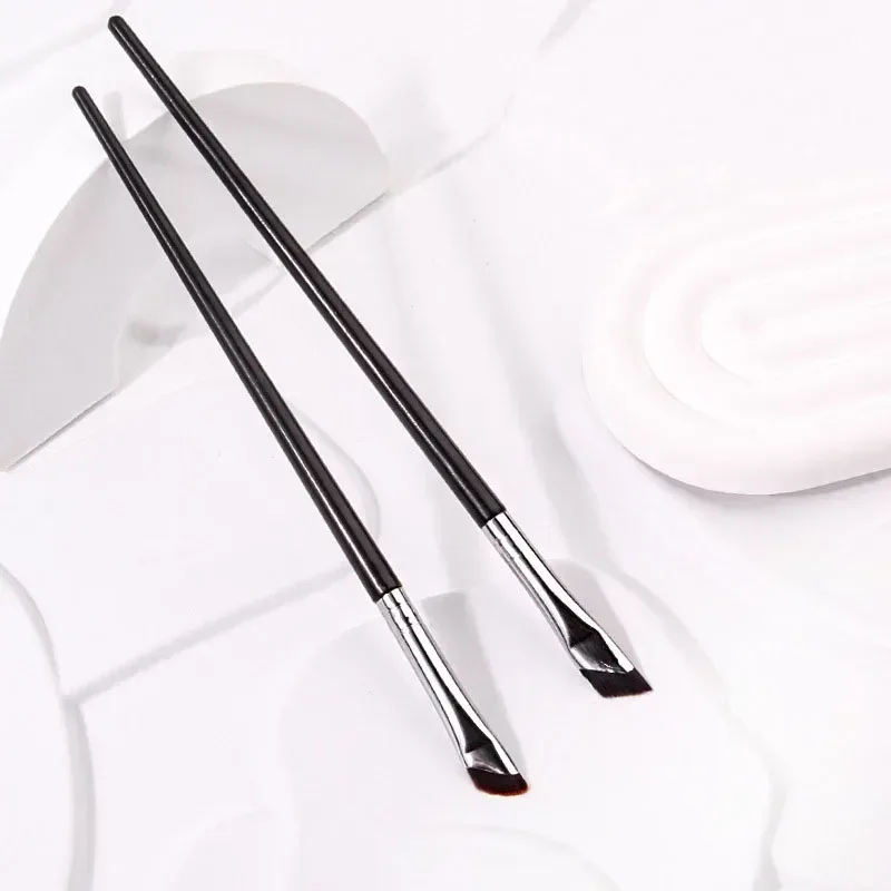 Karsyngirl 2/3Pcs Blade Eyeliner Brush Eyebrow Brush Portable Flat Fine Eye Liner Brow Contour Makeup Brushes Makeup Tool — image 7