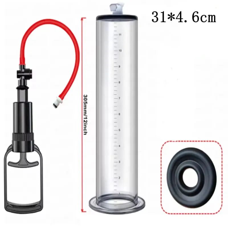 Manual Penis Pump Acrylic Penis Enlarger Sex Toy For Men Vacuum Pump Male Masturbation Penis Extender Trainer Adults Sex Product — image 12