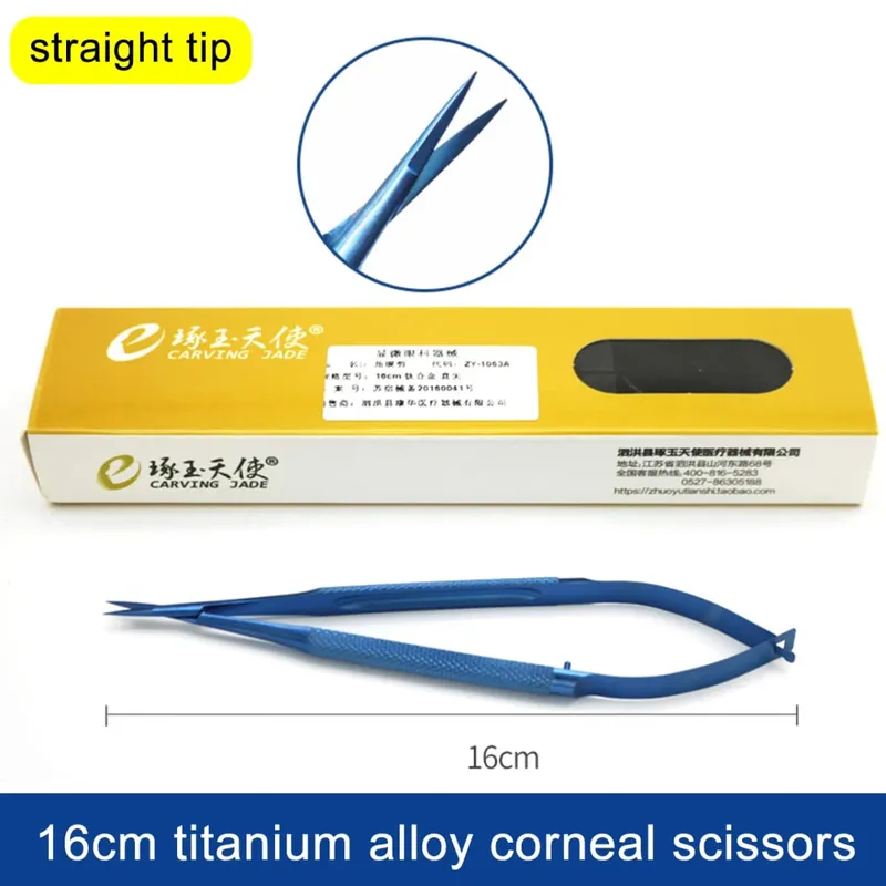Ciseaux cornéens pour chirurgie ophtalmique, outils chirurgicaux cosmétiques, micro-ciseaux médicaux chirurgicaux