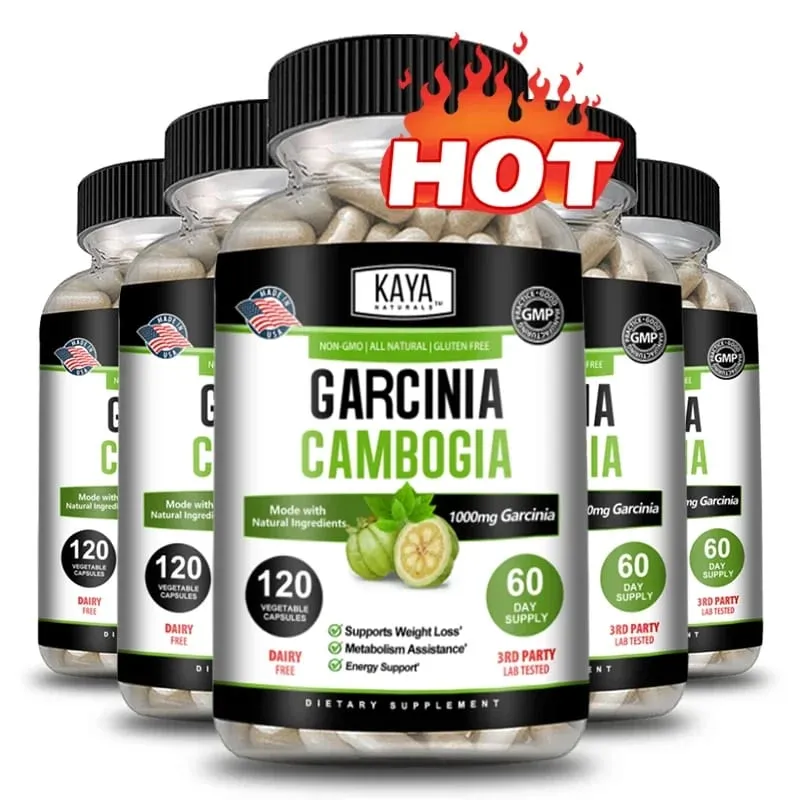 Garcinia Cambogia Extract Capsules 1000 Mg Appetite Suppressant for Men and Women Metabolism Energy Colon Cleansing — image 1