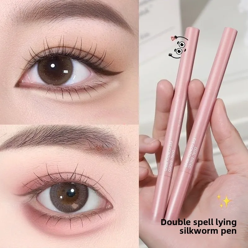 Dual-Tone Under-Eye Matte Highlighting Shadow Pencil Nude Beige Brown Brightening Cream Lying Silkworm Eyeliner Sal Pen — image 3