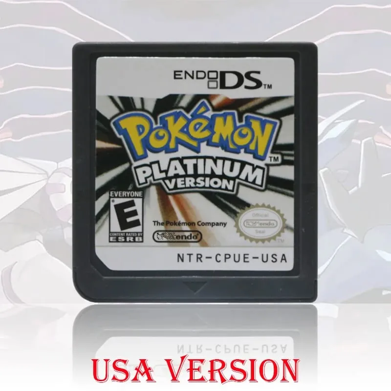 NOE/ESP/ITA/FRA/USA/EUR/AUS Version Pokemon HeartGold SoulSilver Platinum Diamond PearlVideo Game Card For DS 2DS 3DS Console — image 12