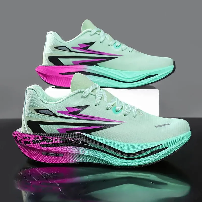 Running Shoes Men Sports Carbon Board Marathon Speciality Breathable Lightweight Women's Comfortable Athletic Nonskid Sneakers — image 2