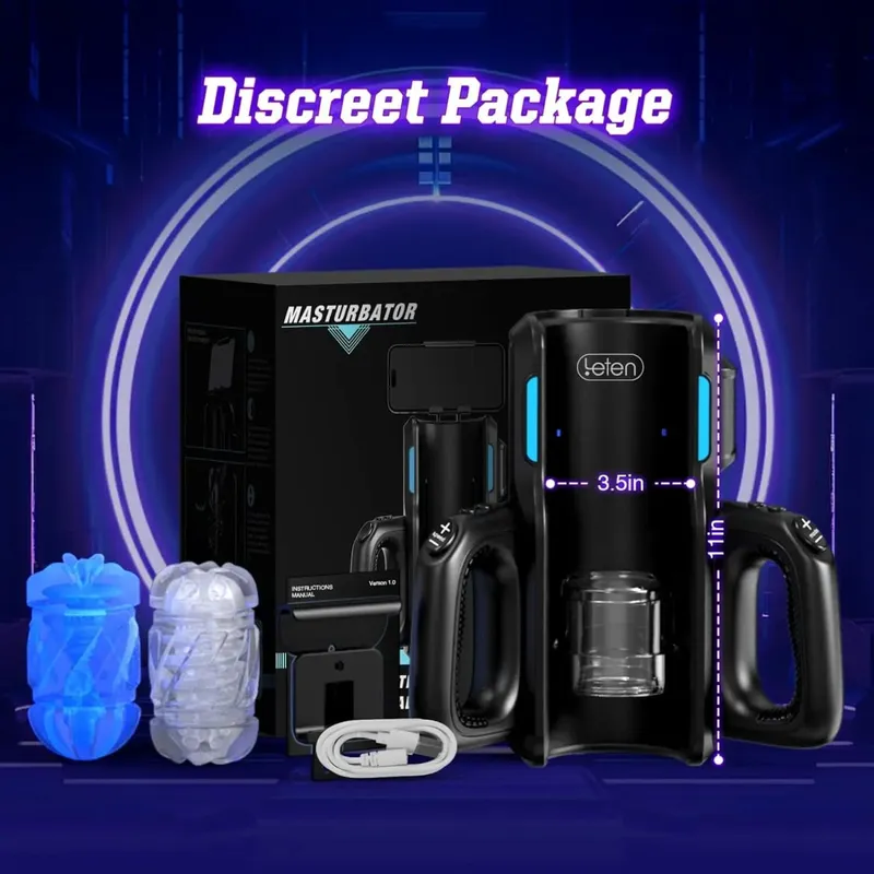 Male Masturbator Automatic Electric Men Sex Toys Adult Toys with Phone Holder Pocket Pussy Hand Free Penis Training Stroker