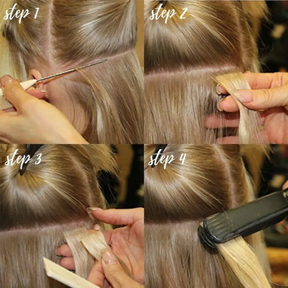 26Inch 10pcs Synthetic Tape In Straight Hair Extensions Seamless Invisible Adhesive Mixed Colord Tape In Hair Extensions For Eve