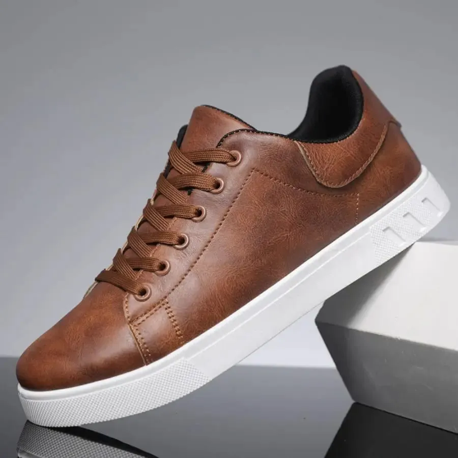1 Pair of Minimalist Skate Shoes Two Colors Available Versatile and Comfortable Plus Size Lace-Up Soft Sole Lightweight All — image 4