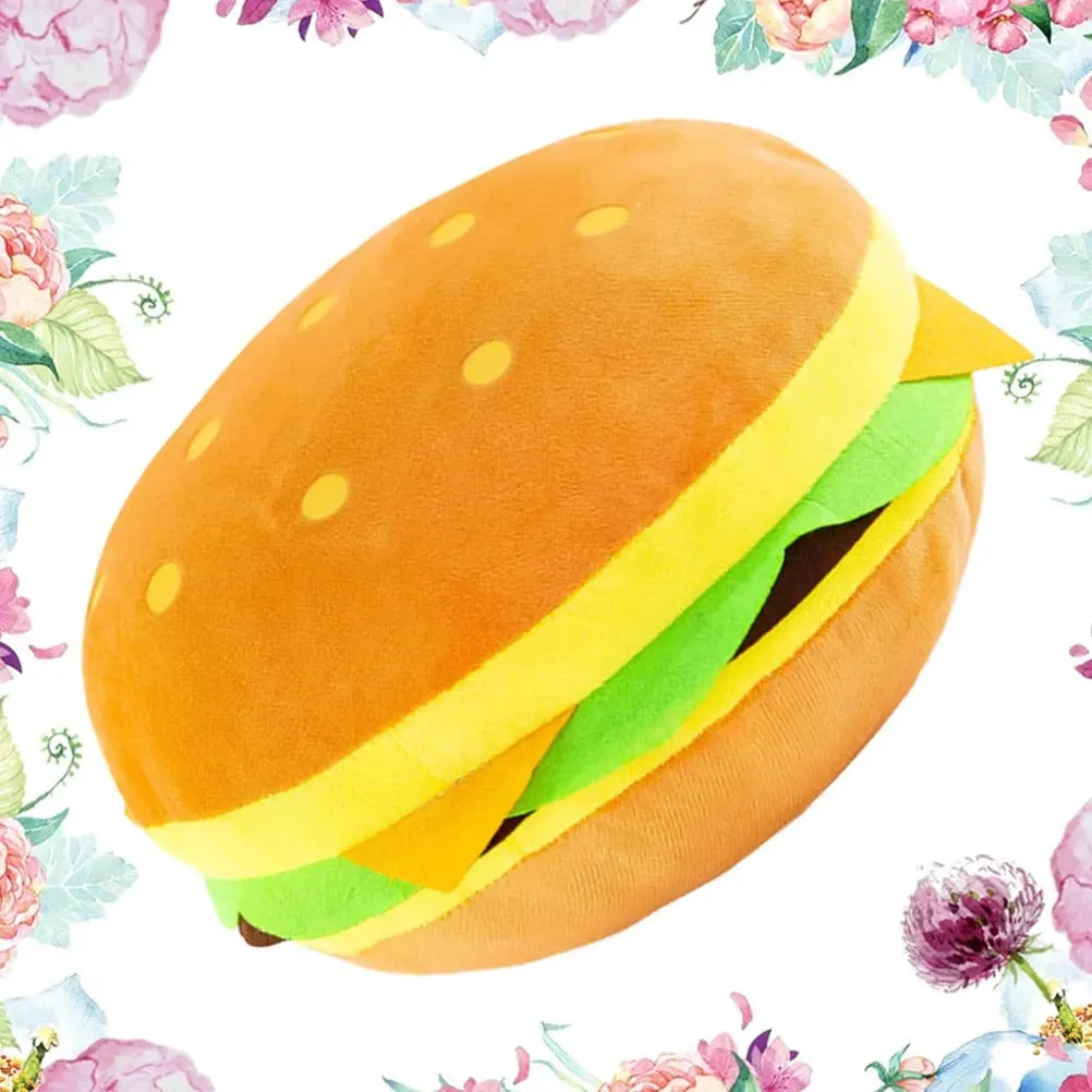 30Cm Hamburger Ném Gối Mô Phỏng Sáng Tạo Đệm Sofa Phòng Ngủ Xe Văn Phòng Trang Trí Đệm Mềm Mại Thoải Mái Quà Tặng — image 3