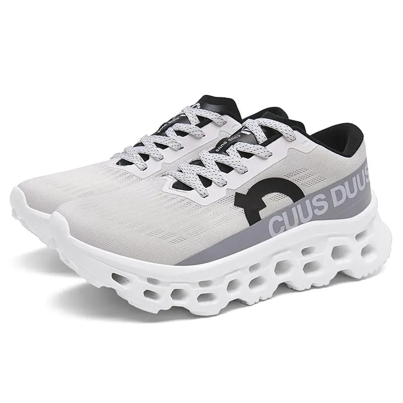 Men's running shoes hollow cushioning thick soled sneakers breathable mesh lightweight non-slip sneakers outdoor fitness shoes — image 12
