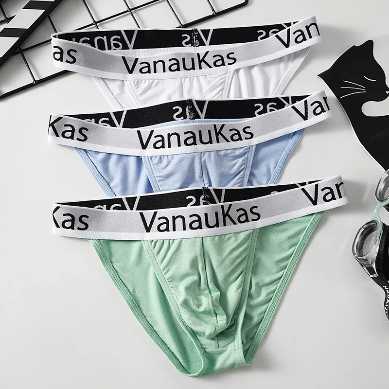 Men's High Cut Panties Soft Modal Fabric Low Rise Briefs Sexy Comfortable Underwear — image 33