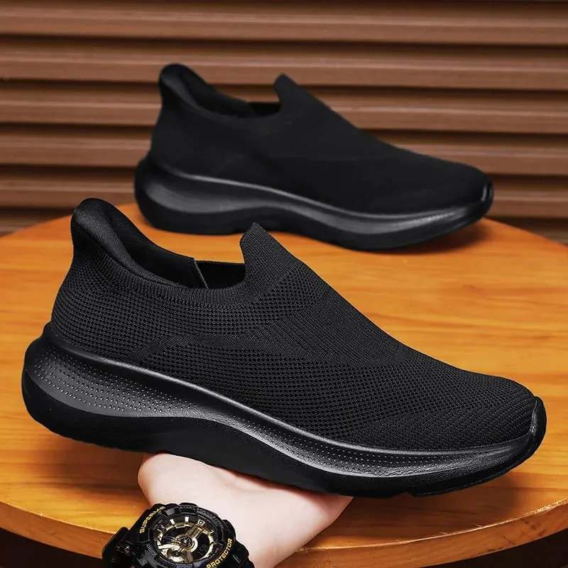 Breathable Knit Slip on Platform Walking Shoes Sports Lightweight Non Slip Cushion Casual Sneakers for Men Women High Quality — image 3