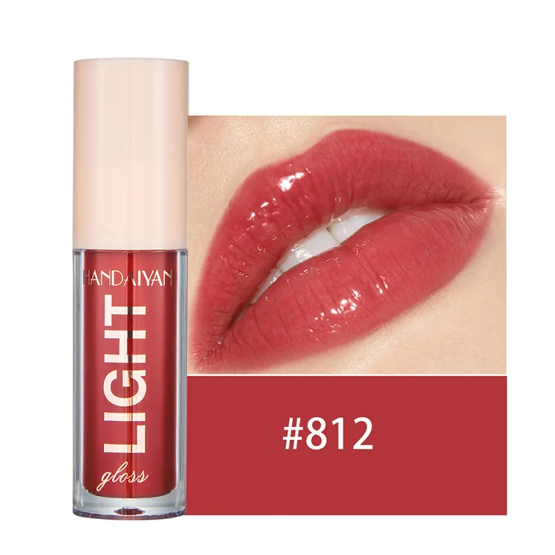 12 barev Mirror Pearl Lesk na rty Dlouhotrvající hydratační lesk Glitter Lip Glaze Vodotěsné sklo Tekutá rtěnka Dámský make-up — image 10