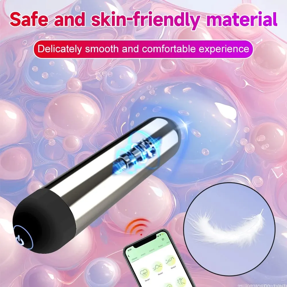 Poderoso vibrador bala app controle bluetooth clitóris g ponto estimulação massageador mini estimulador de buceta anal brinquedo sexual para mulher