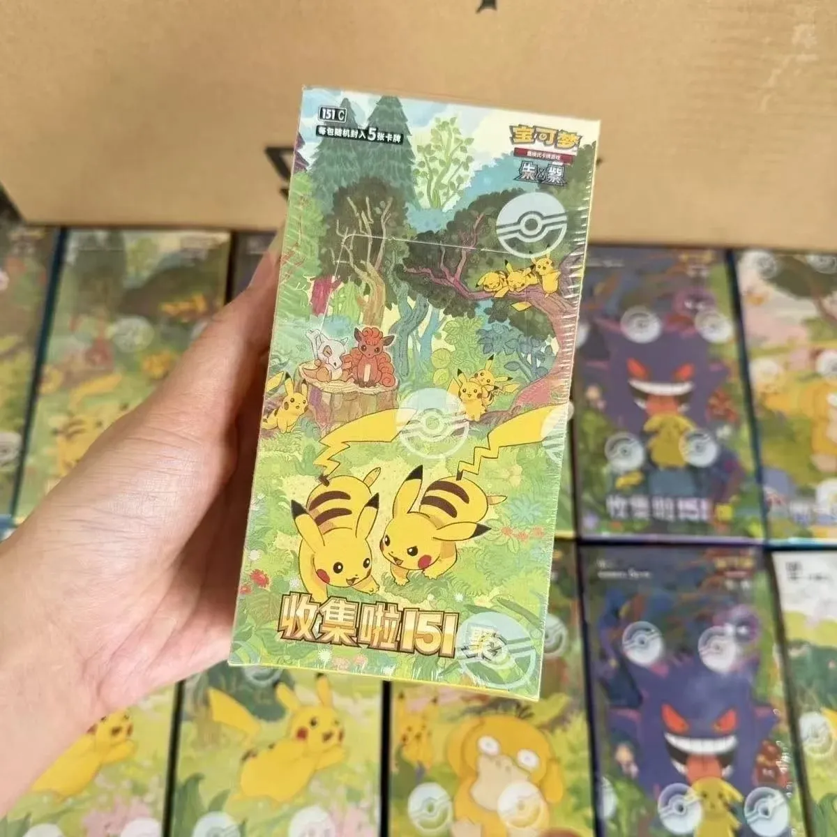 PokéMon Ptcg Game Collectible Cards Simplified Chinese Zhu Zi 151 Series Gengar Ponyta Trading Cards Collection Hobby Toy Gift — image 6