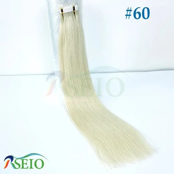 High Quality Tape in Human Hair Extensions Straight Hair Seamless Invisible 14"-22" 100% Real Natural Hair End Thicken — image 14