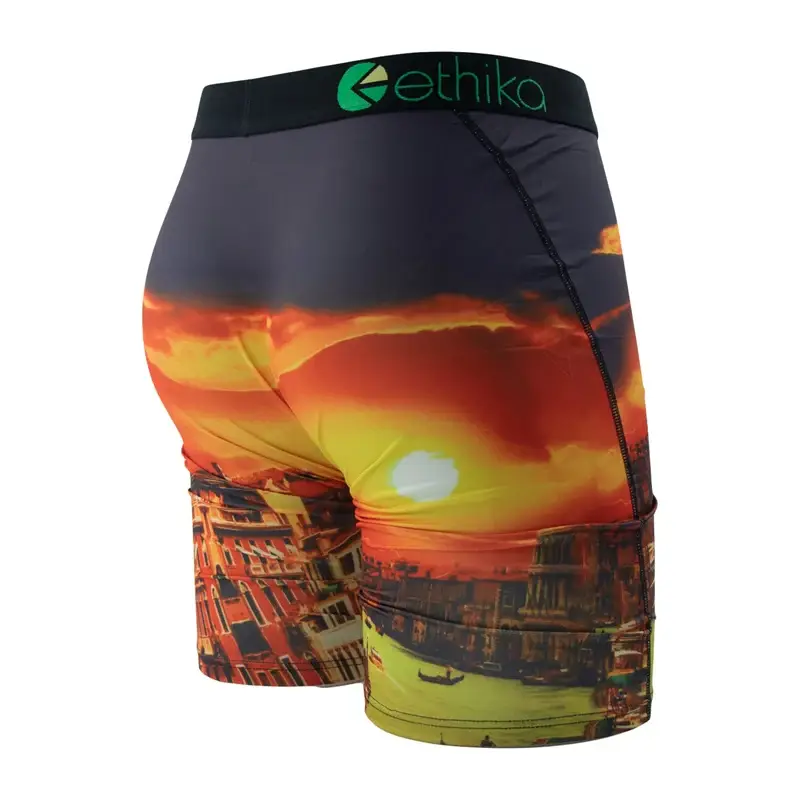 1Pcs Men Underwear Boxers Breathable Mesh Mens Underpants Plus Size Man Swimming Boxer Briefs Summer Sexy Men's Panties