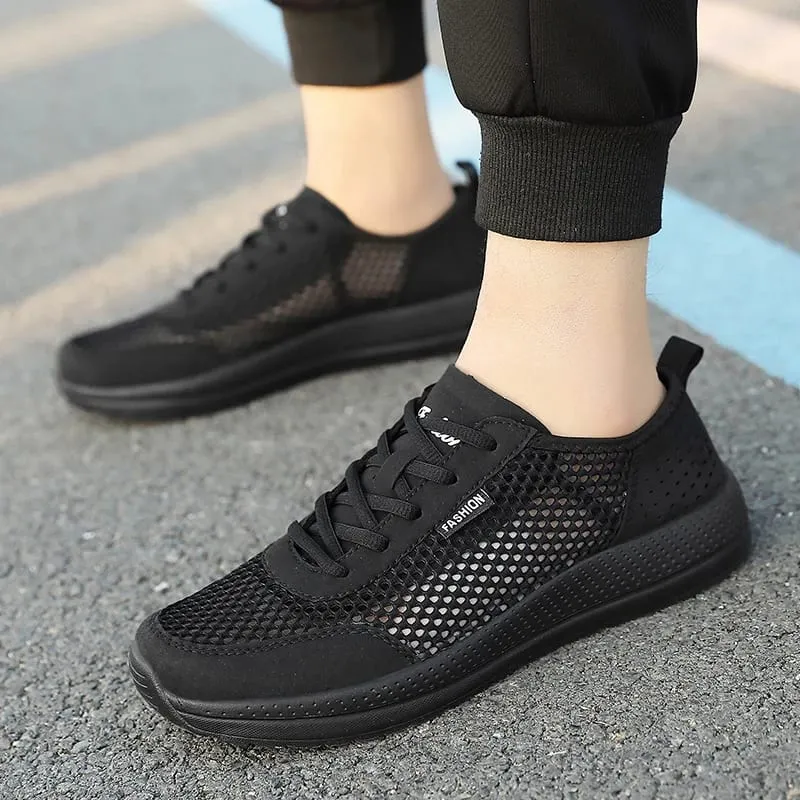 Fashion Men's Sneakers Lightweight Breathable Air Mesh Casual Running Shoes Non Slip Comfortable Slip on Sneakers for Men Tenis — image 5