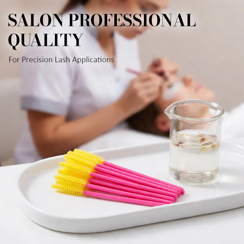 Silicone Eyelash Brush Mascara Wands Applicator Eyebrow Comb Rod Spoolies Eyelashes Brushes Lash Extension Supplies Makeup Tools