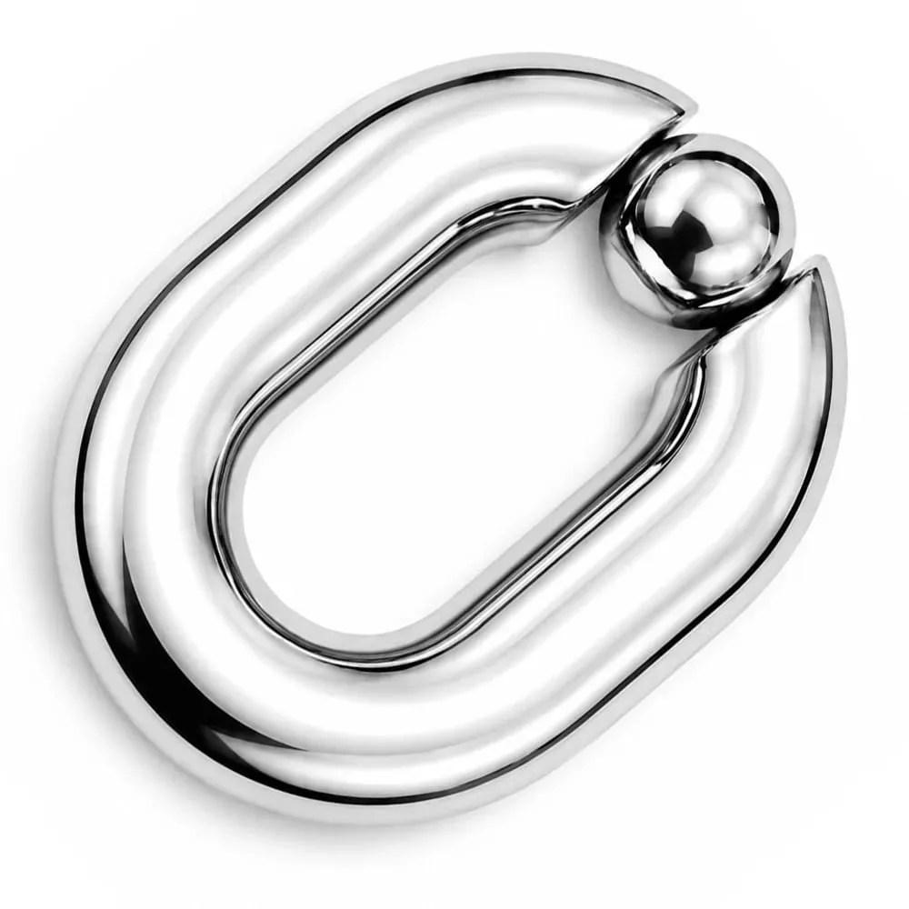 Male Heavy Duty BDSM Stainless steel Ball Scrotum Stretcher metal penis bondage Cock Ring Delay ejaculation male new Sex Toy men