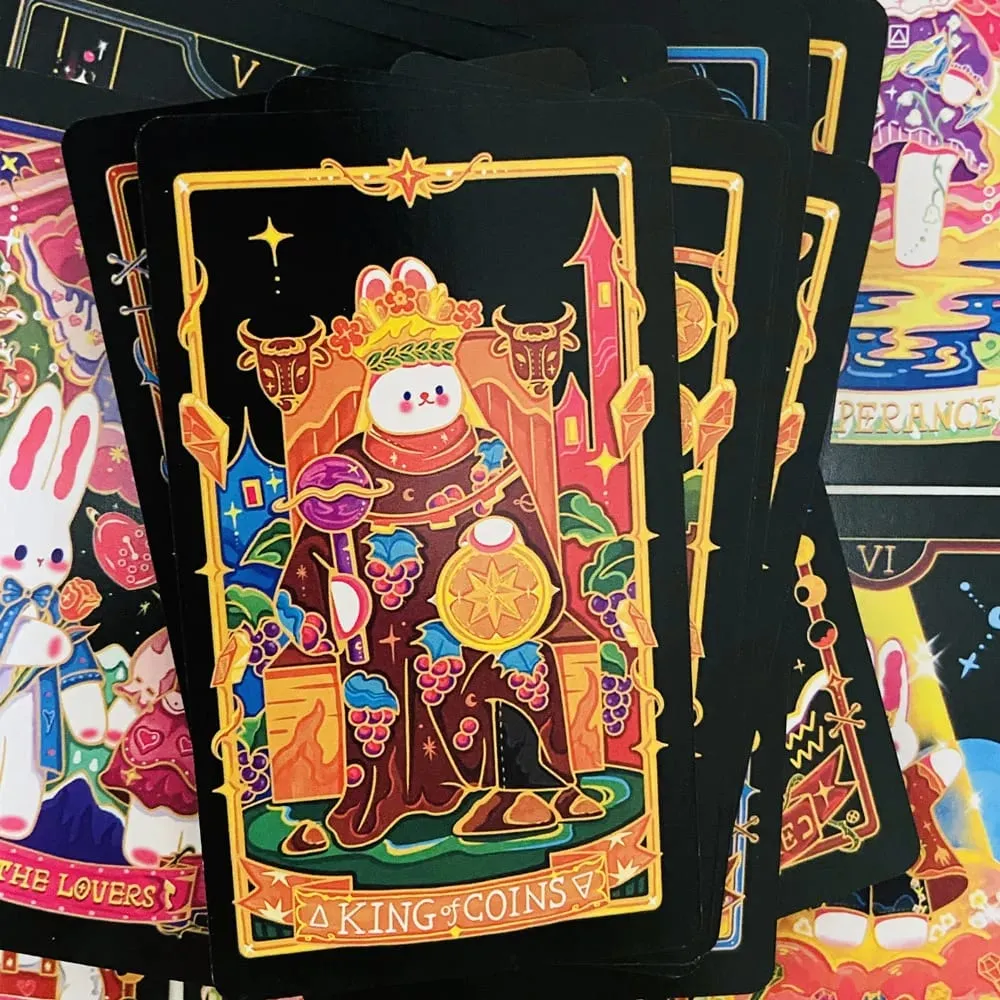 Galaxy Reverie Tarot Cards 78pcs Cute Rabbit-Themed Tarot Cards Wait Board Games — image 5