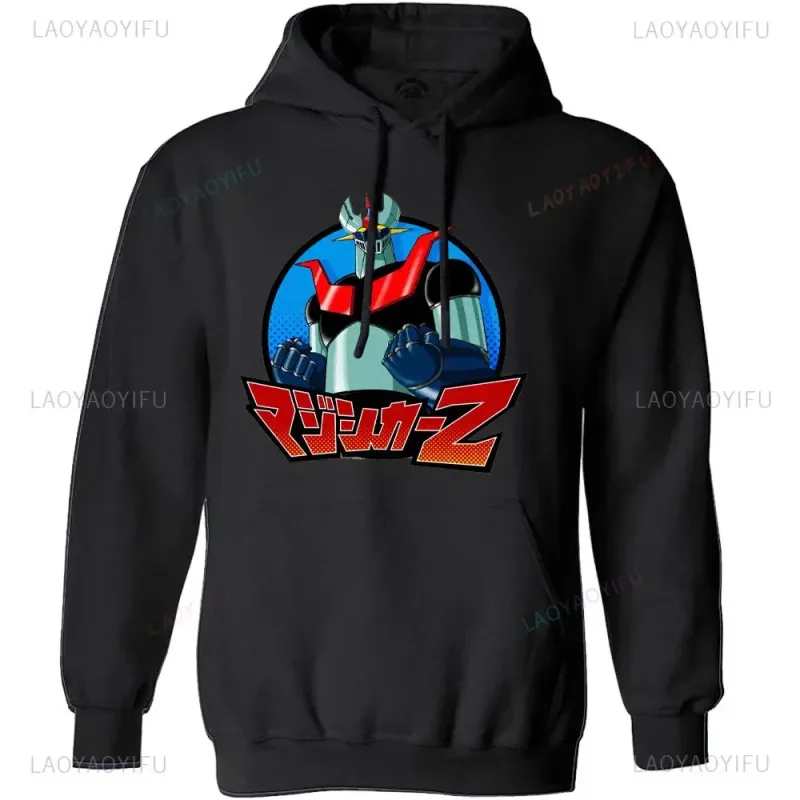 Japanese Mazinger Z Shirt Mens Cool Wear Fashion Hoodies Tops Cartoon Men Clothing Graphic Hoodied Anime Clothes Long Sleeve — image 13