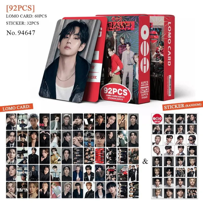 92 Single Small Card New Album Fan Support Photo Cards Greeting Cards Journal Stickers LOMO Card Collectible Gift — image 11