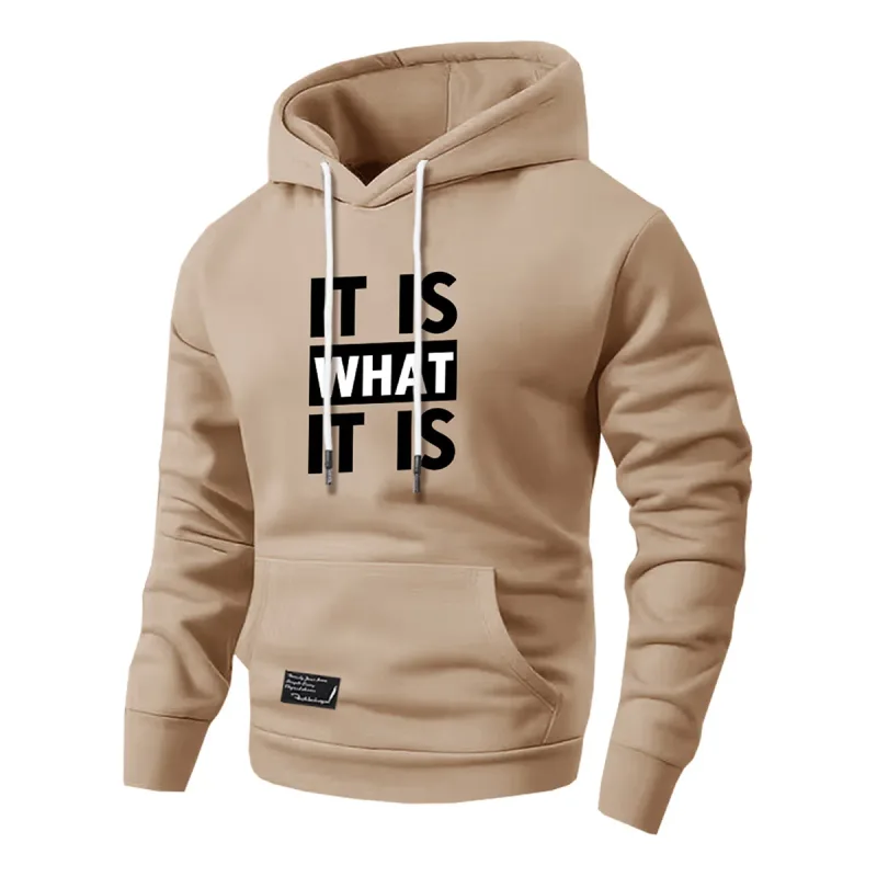 Men's Hoodie Hooded New Spring and Autumn Print Comfortable Pullover Loose Jacket Casual Sports Simple Top Suitable for Activities Such as Home Outdoor Sports Hiking Tourism Vacation Etc