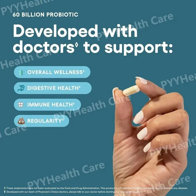 Probiotic Capsules Multi-Strain Probiotic with Organic Prebiotics Daily Digestive Health Supplement — image 4