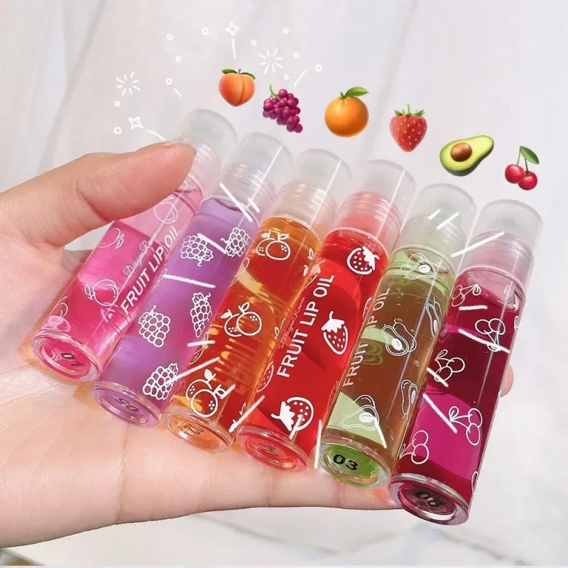 Hydrating Lip Oil Roller Gloss Moisturizing Nourishing Lip Balm Transparent Colorless Fruit Avocado Lip Care — image 4