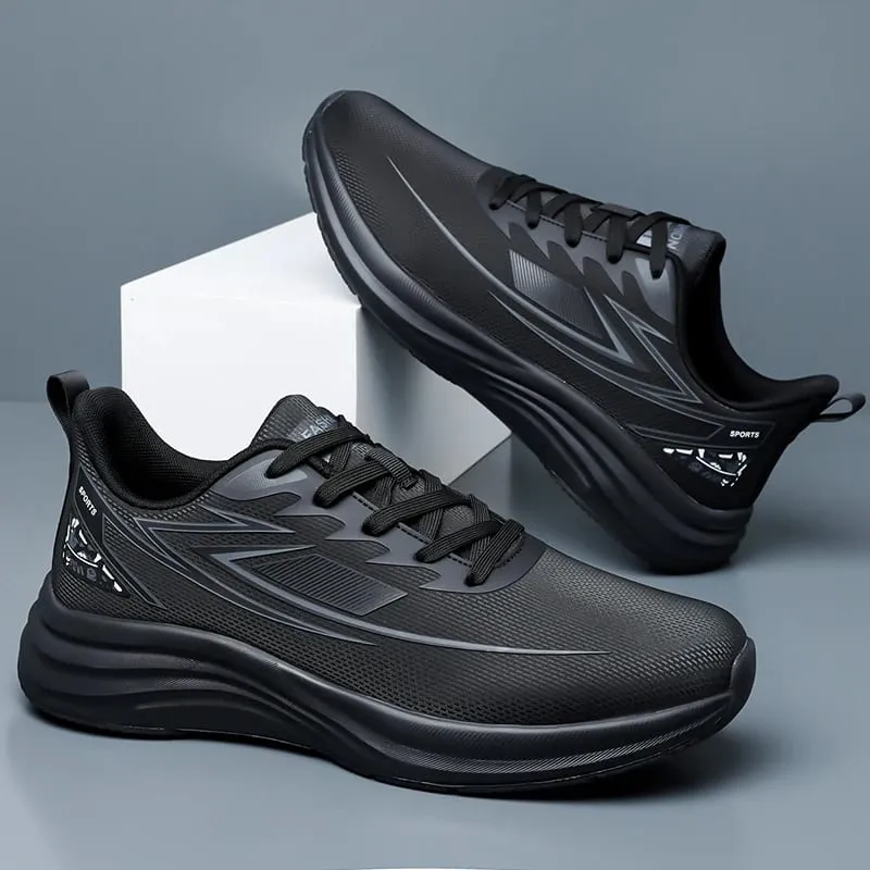 Men Waterproof Leather Running Shoes Lightweight Non‑Slip Casual Sports Shoes Daily Walking Sneakers Male Gym Athletic Trainers — image 6
