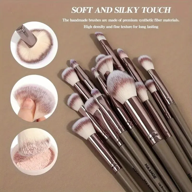 Valentine's Day Makeup Brush Set Multifunctional Face Eye Blush Powder Contour Foundation Tool Kit Full Set of Makeup Brushes — image 5