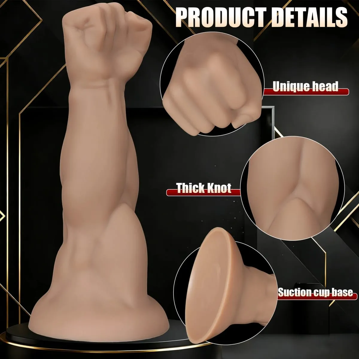 Huge Fist Hand Anal Plug Arm Dildo Vaginal Butt Dilator Deep Stimulator Anus Expander Big Dildo Masturbator Adult Anal Sex Toys — image 4