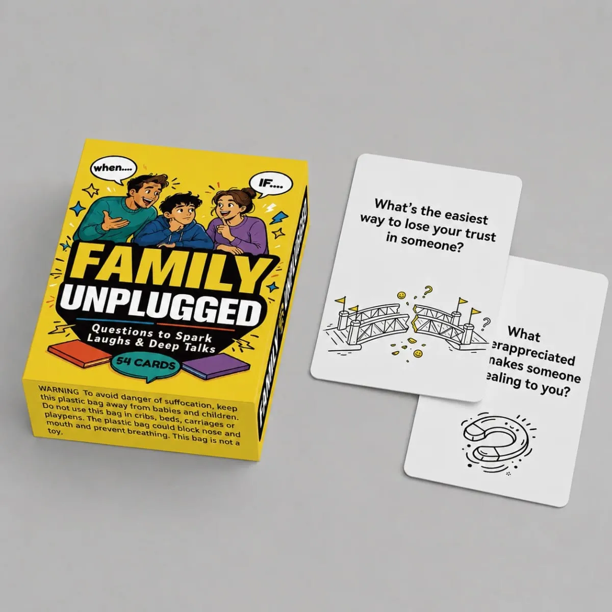 Family Discussion Cards - Create Lasting Laughter And Memories - Paper Card Game Perfect for Party Gatherings And Holiday Intera — image 3