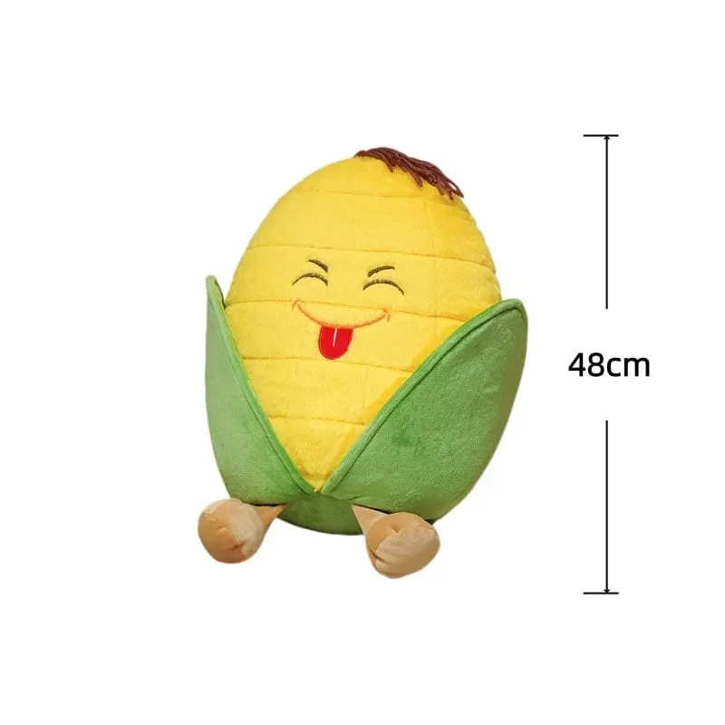 Corn Fries Chicken Leg Throw Pillow Simulation Food Plush Sofa Cushion Adorably Room Decor Toy Accompany Sleep Toy Creative Gift