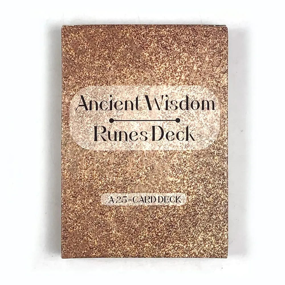 Ancient Wisdom Runes Deck A 25 Runes Oracle Cards Fortune Telling Divination Cards For Inspire Your Life and Destiny Game Cards