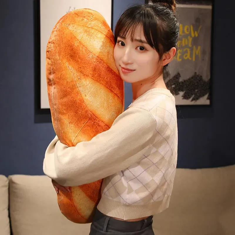 20-50CM Giant Bread Plush Long Pillow Toy Soft Funny Simulation Food Toy Creative Cushion Birthday Present Christmas Gift — image 5