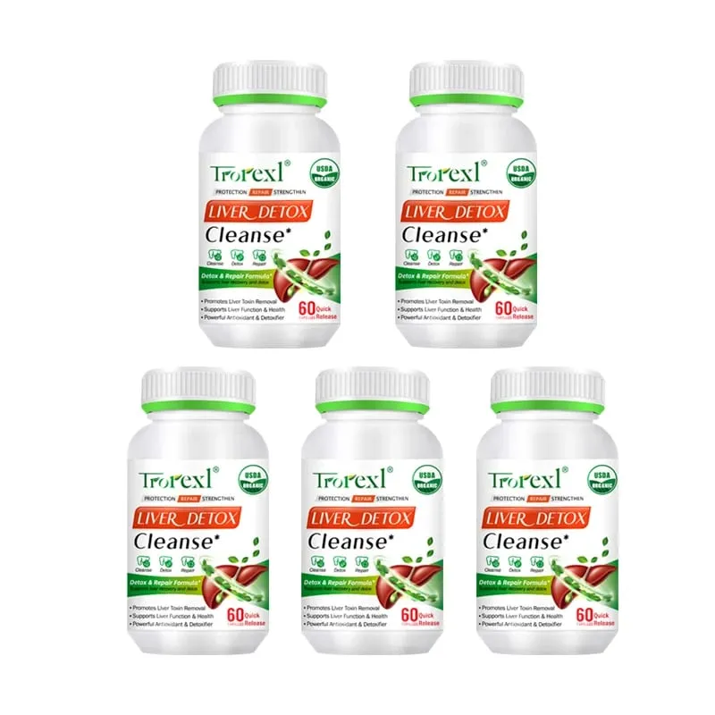 Capsule disintossicanti per la pulizia del fegato Supporto per il fegato per la salute Pillole riparatrici per la pulizia del colon Prevengono la cirrosi del fegato grasso A base di erbe naturali