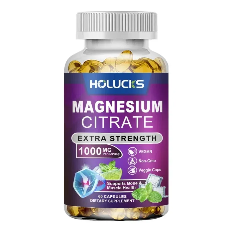 Yimiduk Premium Magnesium Citrate Supplement for Healthy Blood Pressure Bone Density & Overall Wellness Nervous System Vegan