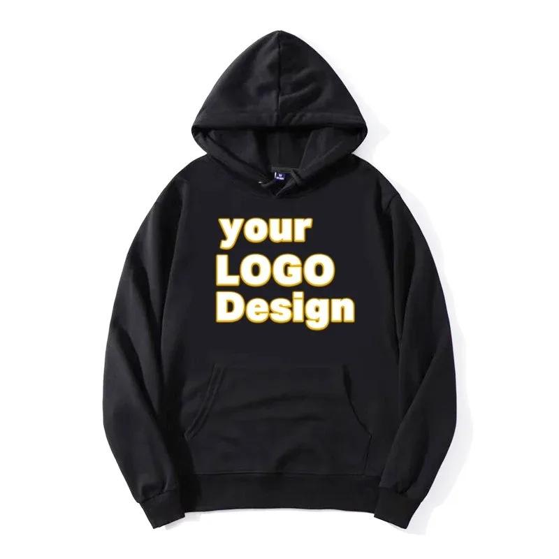Niestandardowe bluzy z kapturem Tekst DIY Logo Obraz Drukuj Wysokiej jakości bluza z kapturem Dostosowana sportowa bluza na co dzień Spersonalizowany prezent na Boże Narodzenie — image 4