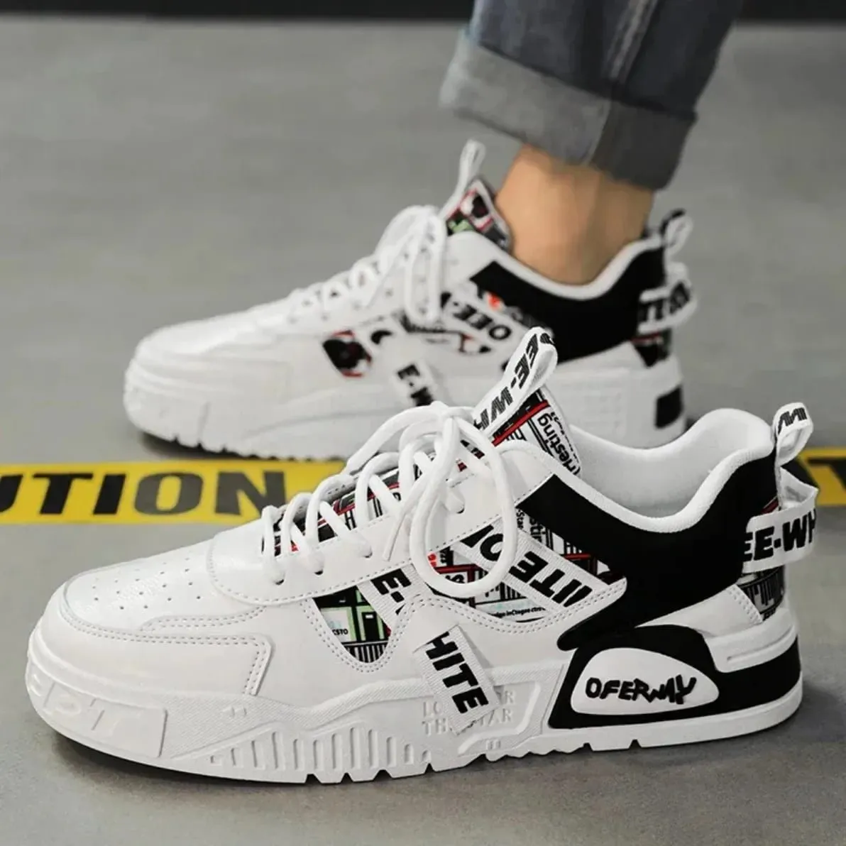 New Skateboard Mens Shoes Summer Sneakers Leather Casual Fashion Outdoor Running Sports Hiking Tennis Platform Designer Luxury — image 5