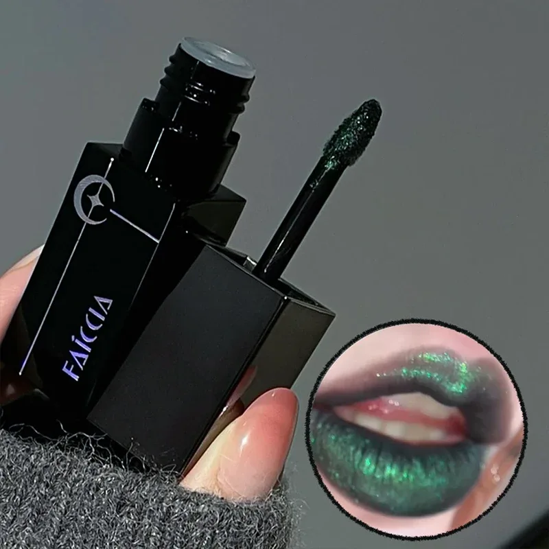 8 barev Glitter Watery Lip Gloss Diamond Perleťová metalická rtěnka Trvalá hydratační nelepivá Halloween party make-up