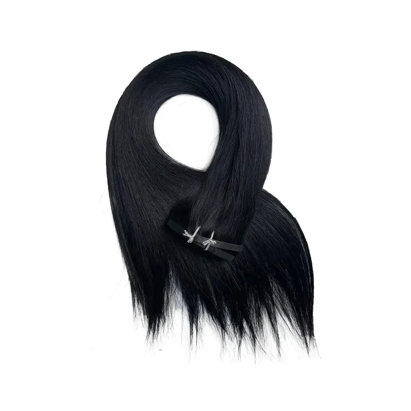 160g หนา PU คลิปต่อผมมนุษย์ไม่มีรอยต่อ Weft เทปคลิปสำหรับหนาผมดิบที่มองไม่เห็นผม