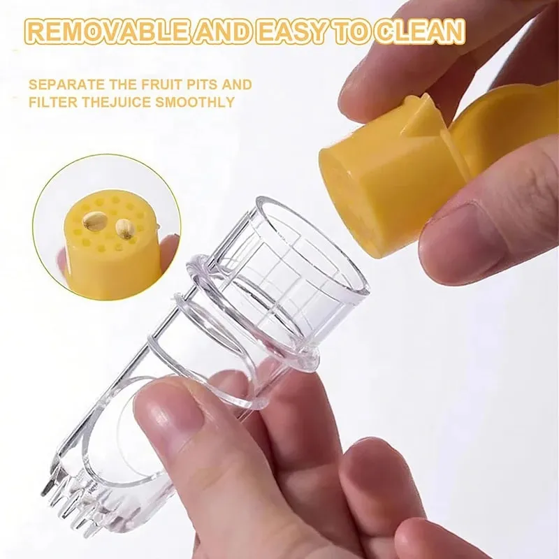 Portable Lemon Squeezer with Filter Manual Citrus Juicer Mini Orange Extractor Freshness Preserving Kitchen Juices Reamer — image 6