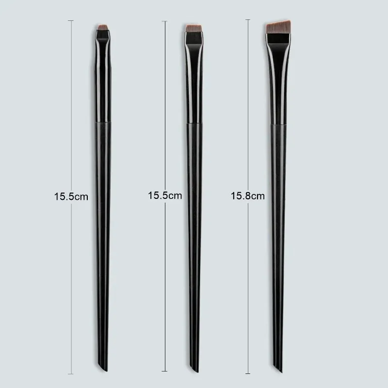3Pcs/set Blade Eyeliner Brushes Eyebrow Brush Portable Flat Fine Eye Liner Brow Contour Makeup Brush Make Up Tool