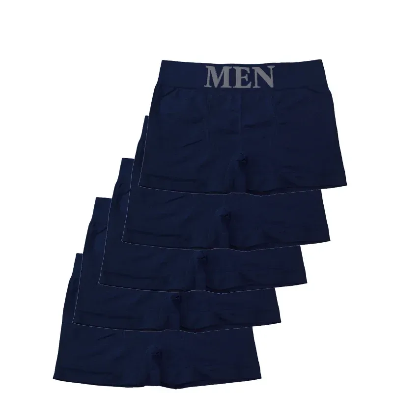 5 st Boxershorts för män, hög elastiska underkläder som andas, mjuka, stretchiga bomullsshorts Bekväma trosor i enfärgade färger 3256812862724852